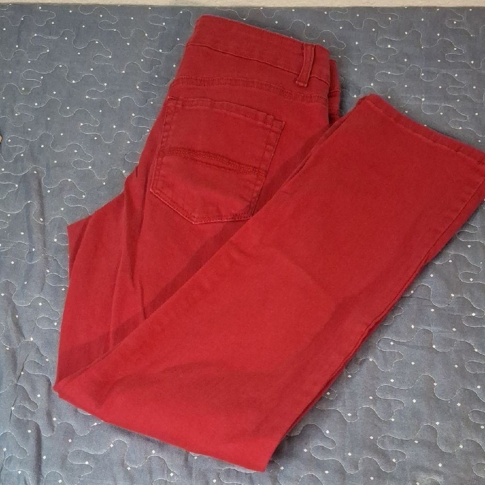 Bandolino Mandie Red Denim Jeans size 6 petite